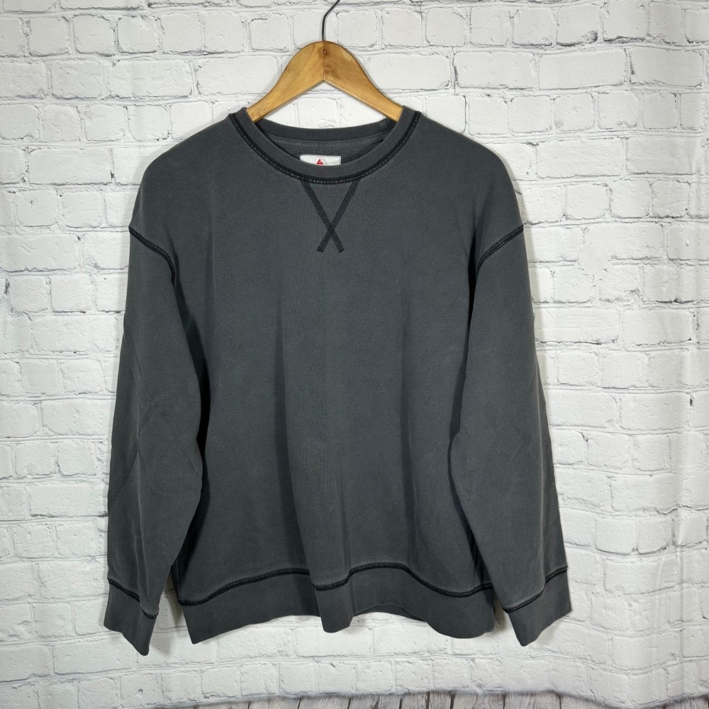 American Giant Womens‎ Crewneck Sweatshirt Gray Cotton Pullover Made in USA M